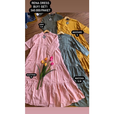 RENA DRESS BY JOURNEY SCARVES BUY 1 GET 1