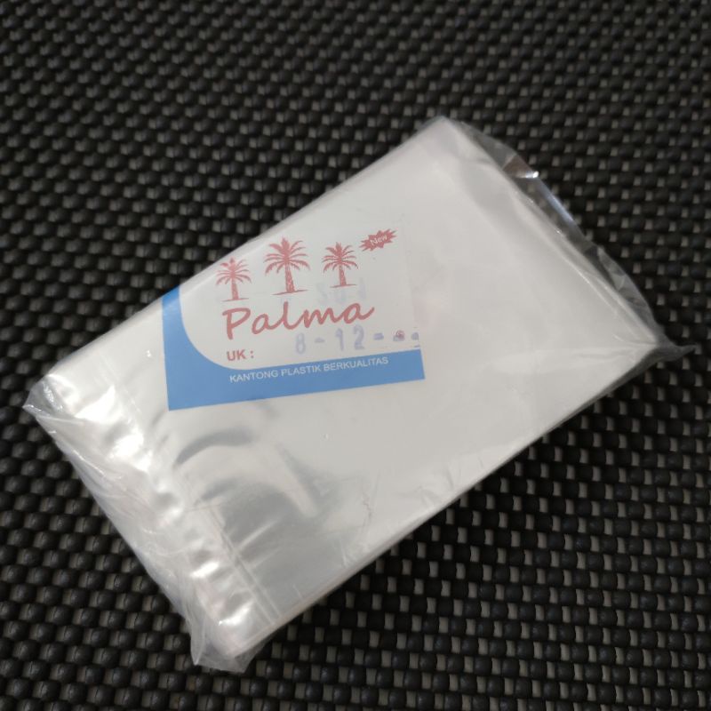 plastik pp PALMA 8x12 cm pp bening 8 x 12 cm