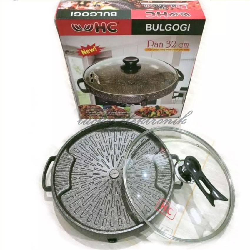 HC Bulgogi Pan 32cm Grill Panggangan BBQ + Kompor Portable NIKO NK268