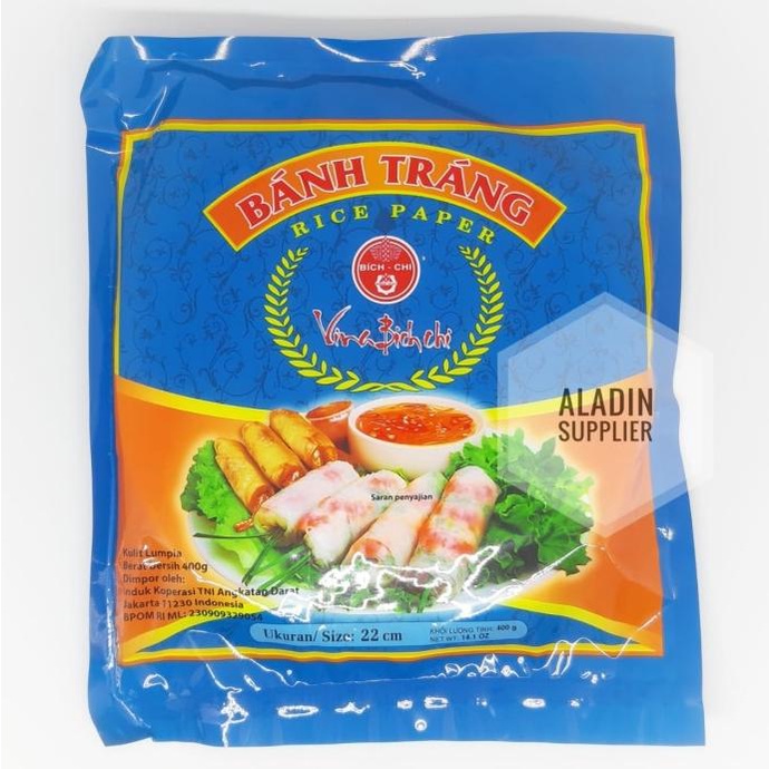 

Banh Trang Rice Paper 400 Gr || Kulit Lumpia Vietnam 1 Pak - 22 Cm