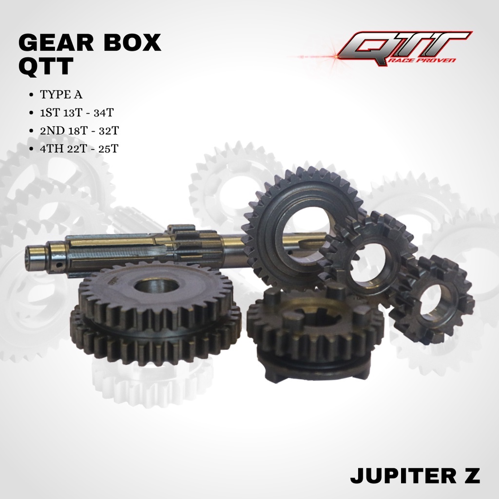 Gear Rasio gear box QTT jupiter z type A ROADRACE / GRASTRACK