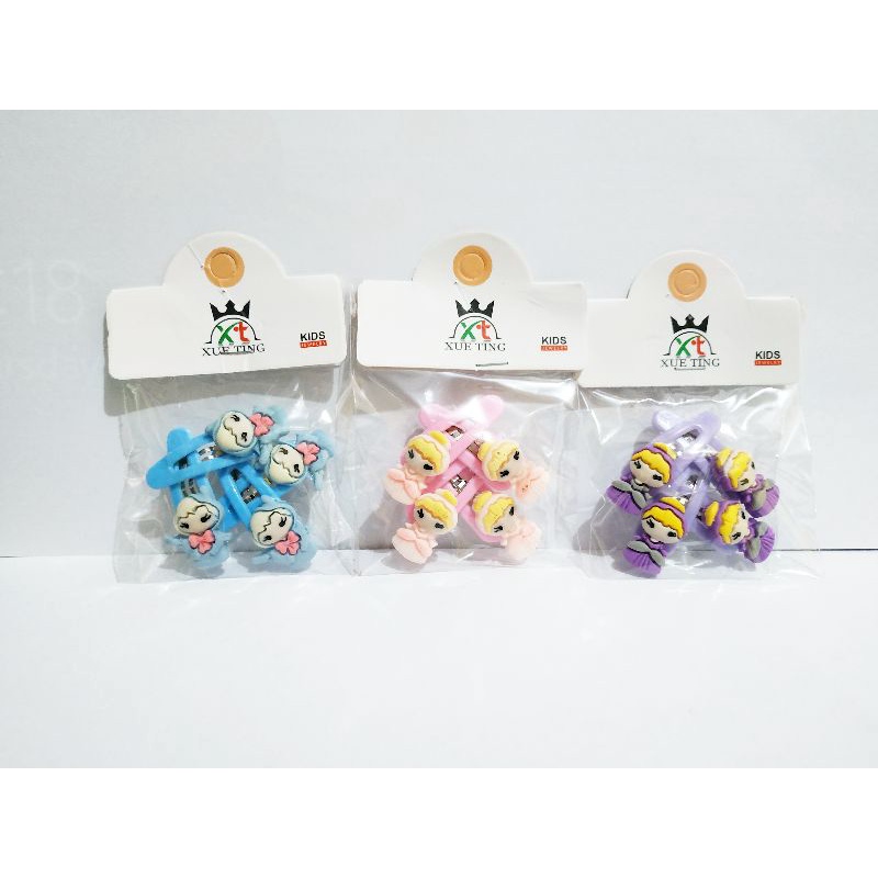 JLT12 Jepit Tektok Princess isi 4pc