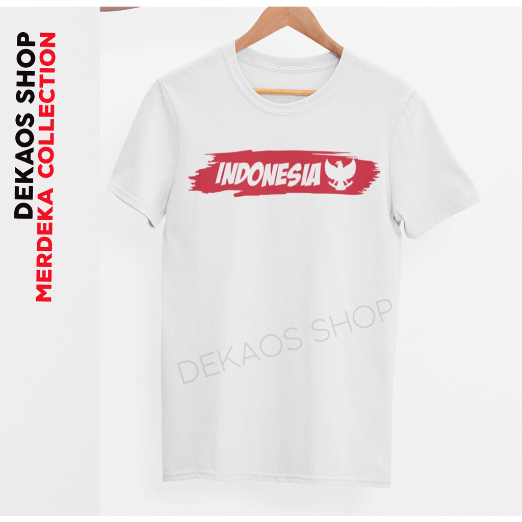 Tshirt Baju Kaos Distro Kemerdekaan Indonesia Garuda / Kaos Distro Pria Wanita