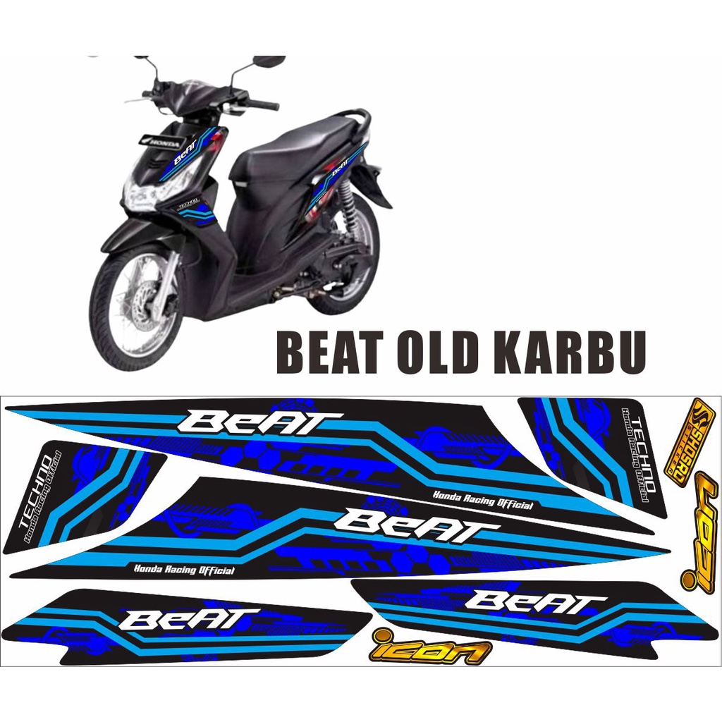 STRIPING BEAT KARBU STRIPING VARIASI BEAT OLD CARBU STIKER BEAT LAMA SIMPEL LIS BODY BEAT KARBU STRI