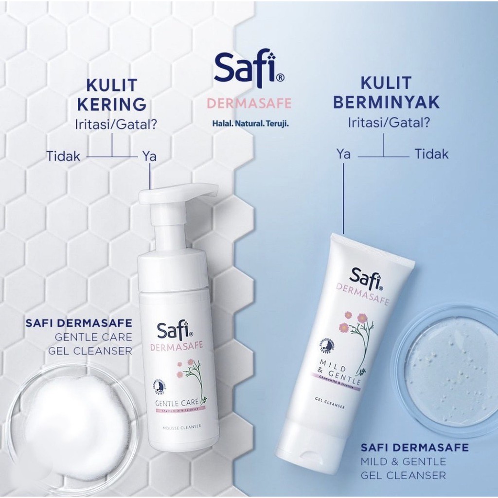 SAFI Dermasafe Series Gel Cleanser | Mousse Cleanser | Night &amp; Day Moisturiser | Booster Mist | KIT