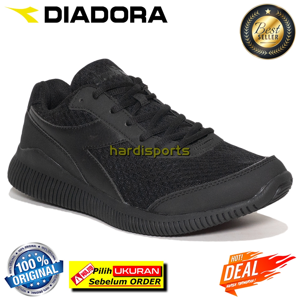 Sepatu Running Pria Diadora Eagle 3 DIA175623200 - Black ORIGINAL