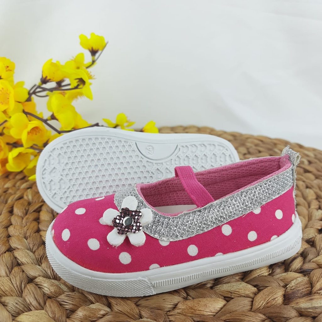 mandirishoesstore-SEPATU ANAK 1-3 TAHUN POLKADOT BUNGA FAY17