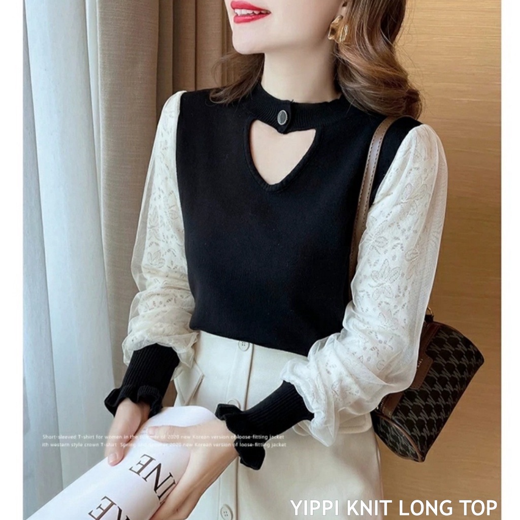 Yippi knit long top - Thejanclothes