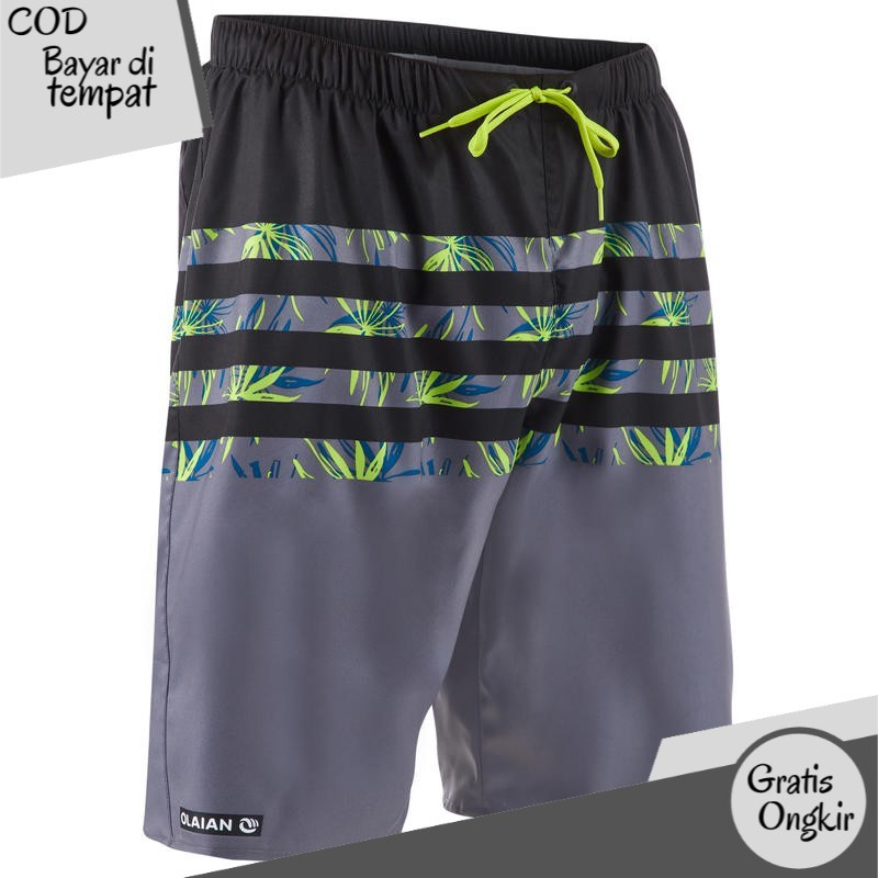 Decathlon Olaian Men Surf Boardshort Flostripe Grey - 8517579 TN2
