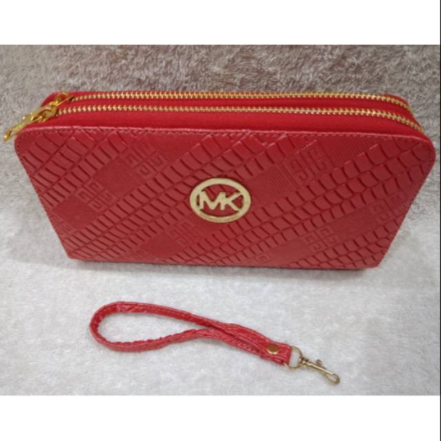 Promo Dompet wanita michael kors panjang merah Murah