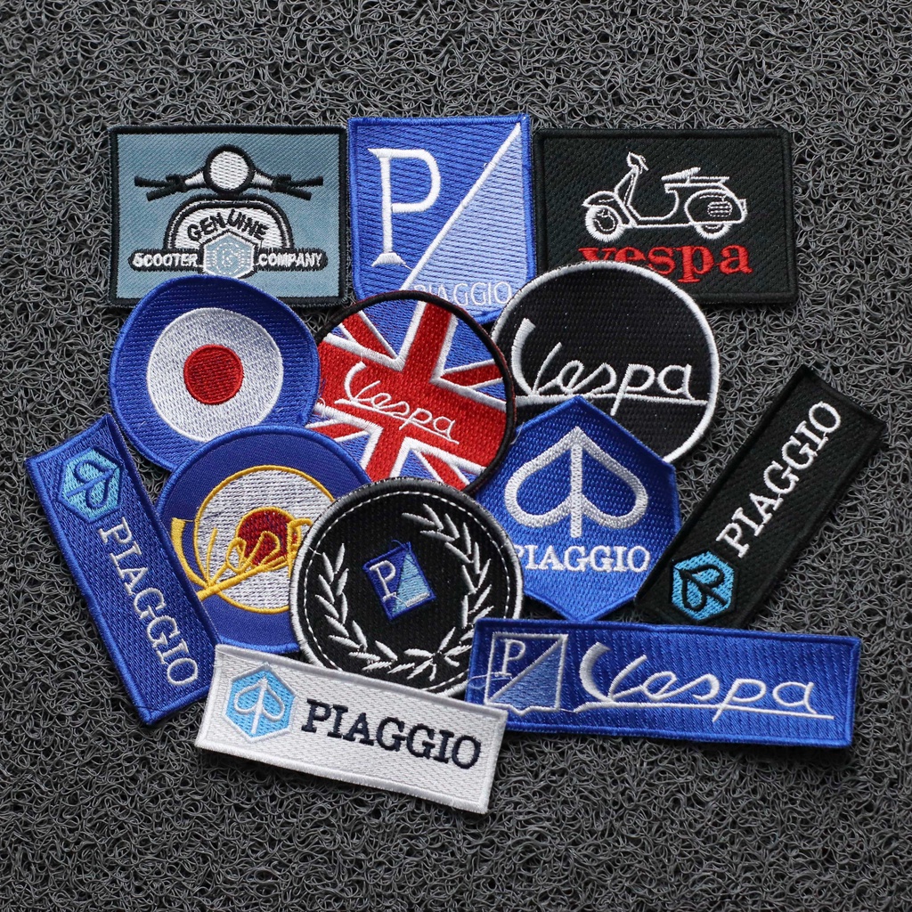 PATCH VESPA EMBLEM VESPA PATCH BORDIR MOTOR BEST QUALITY