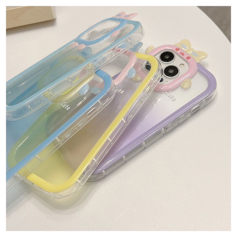 Soft Case Bumper Silikon Warna Macaron Gradasi Untuk iPhone 14 13 12 11 Pro Max X Xr Xs Max 7 8 6 6s Plus SE 2020