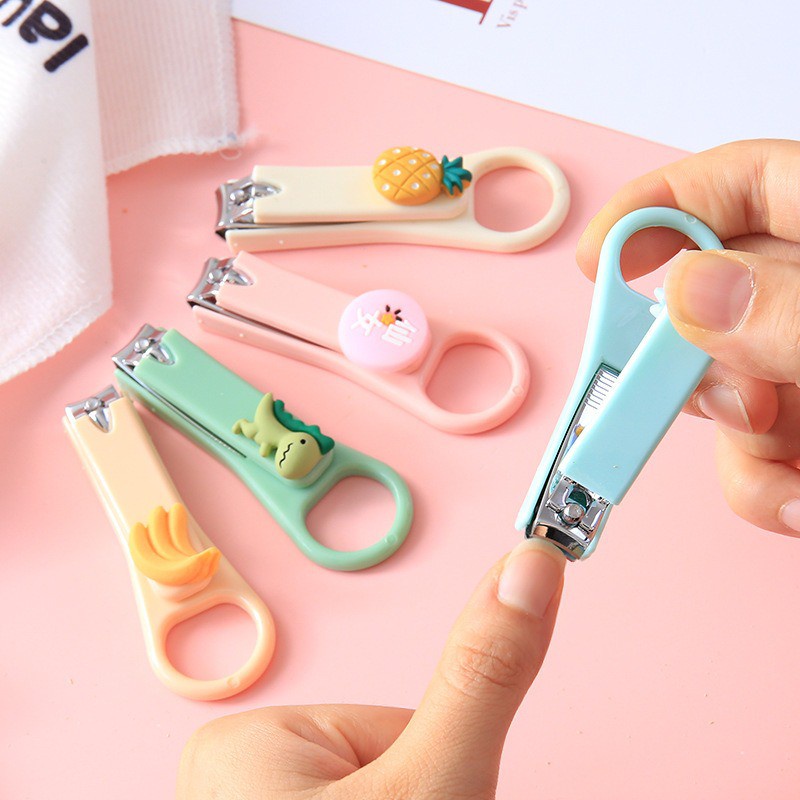 msth~ Gunting Kuku Mini Warna Pastel Lucu Nail Clipper Import Karakter CT021