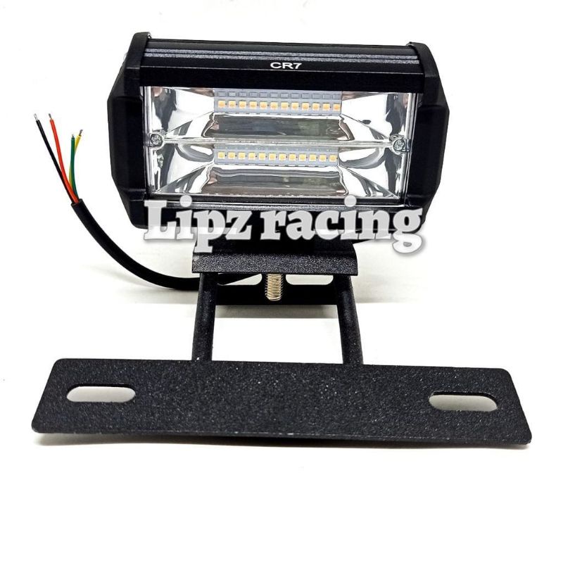 LAMPU tembak sorot cr7 led bar cree CWL 24 MATA+ BREKET dudukan depan