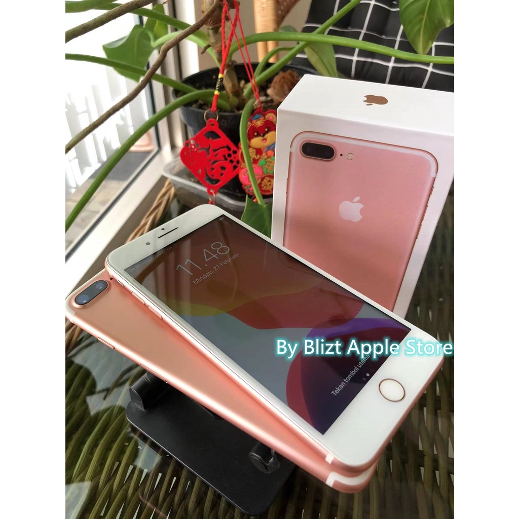 iPhone 7Plus 128GB All Sim Silent Fullset Original Second Mulus100% Like New 3utools All Green  (Garansi 1 Tahun)