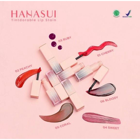 Hanasui Mattedorable Lip Cream Boba Edition Lipstick Matte BPOM with VIT E Lipstik Lipstain Lip tint LIptint