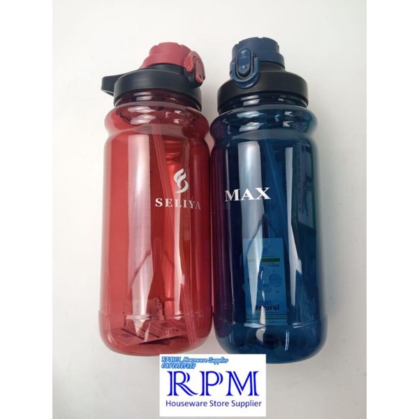 Botol Minum Jumbo #SELIYA 2000 ml Double Lock Anti Tumpah isi 2 Liter