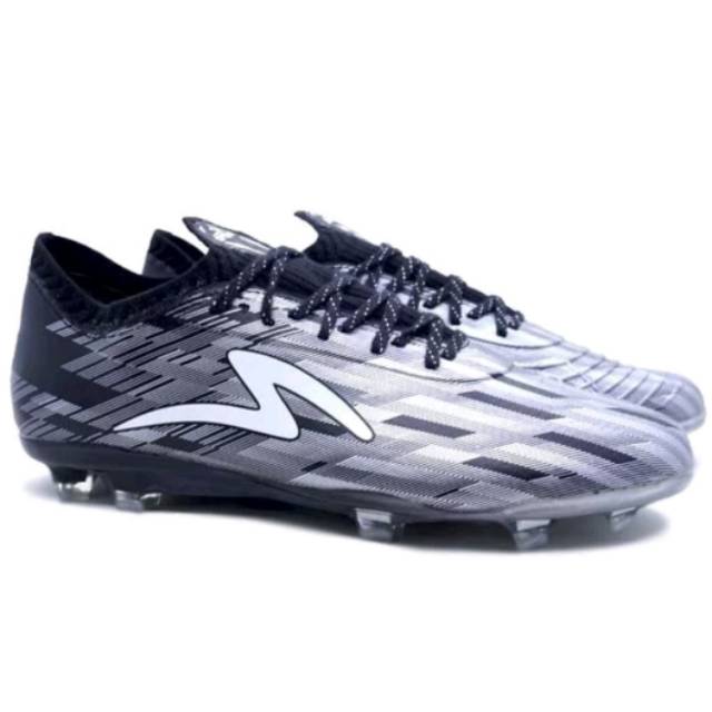 Sepatu Bola Specs Accelerator Lightspeed II Elite Fg Black Silver Original
