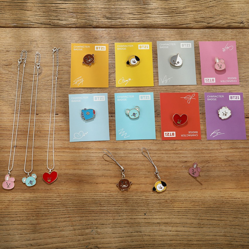 Kalung  Bros Gantungan Kunci Desain BTS  BT21 Shopee Indonesia  Kalung  Bros Gantungan Kunci Desain BTS  BT21 Shopee Indonesia