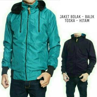 Jaket bolak balik 2in1 pria wanita wame Shopee Indonesia Jaket bolak balik 2in1 pria wanita wame Shopee Indonesia