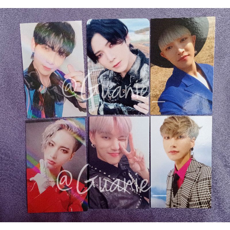 ATEEZ Photocard MMT Answer Wooyoung, Yglobal Seonghwa, Makestar Yeosang, Lim Fever pt.2 Hongjoong
