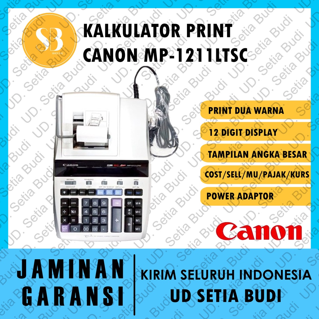 Kalkulator Printing CANON MP-1211LTSC Asli dan Bergaransi