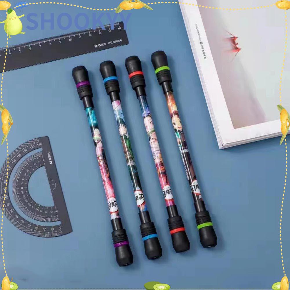 Chookey Pulpen Putar Motif Demon Slayer Kimetsu No Yaiba Anti Slip Untuk Sekolah / Kantor