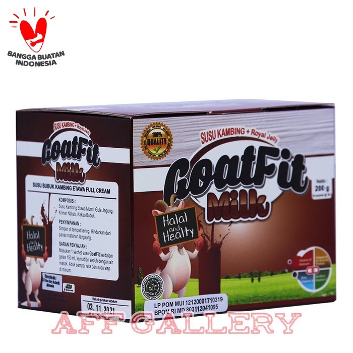 

Susu Kambing Etawa Goatfit Milk COKLAT 10 Sachet