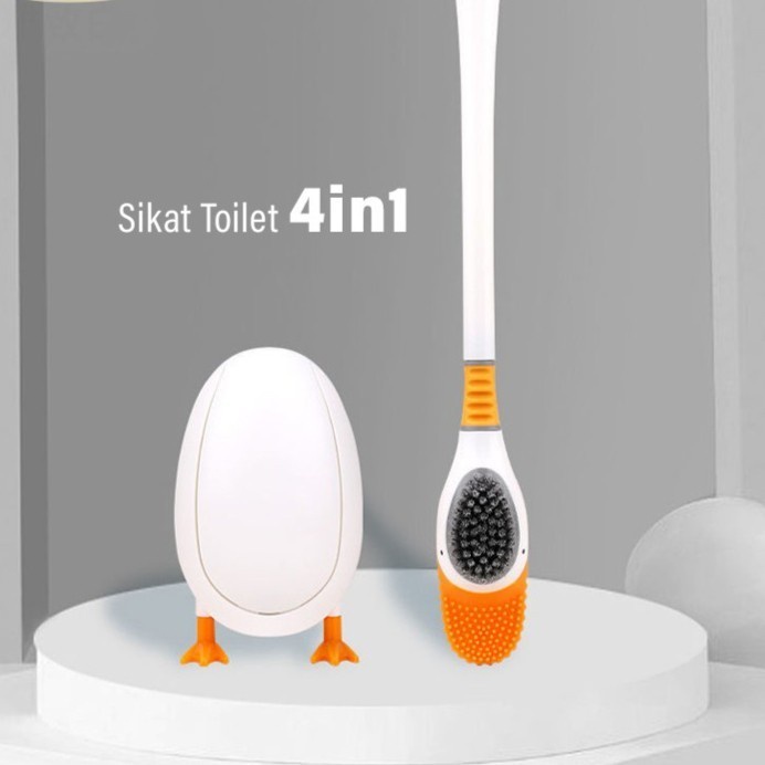 barokah gamis Silicone Head Cute Diving Duck Toilet Brush