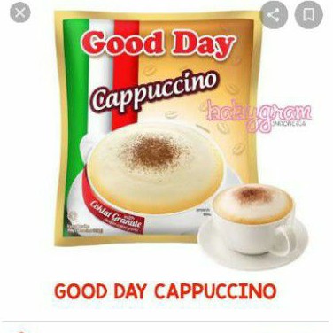 

KOPI gooday cappucino GOOD DAY CAPUCCINO isi 10 saset