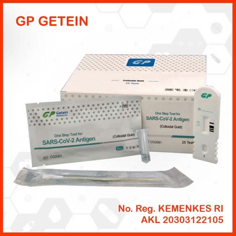 alat test Swab Antigen ecer GP Getein 2in1 ready