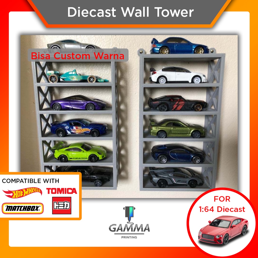 Diecast Wall Tower Tembok Hotwheels Tomica Matchbox Aksesoris 1:64