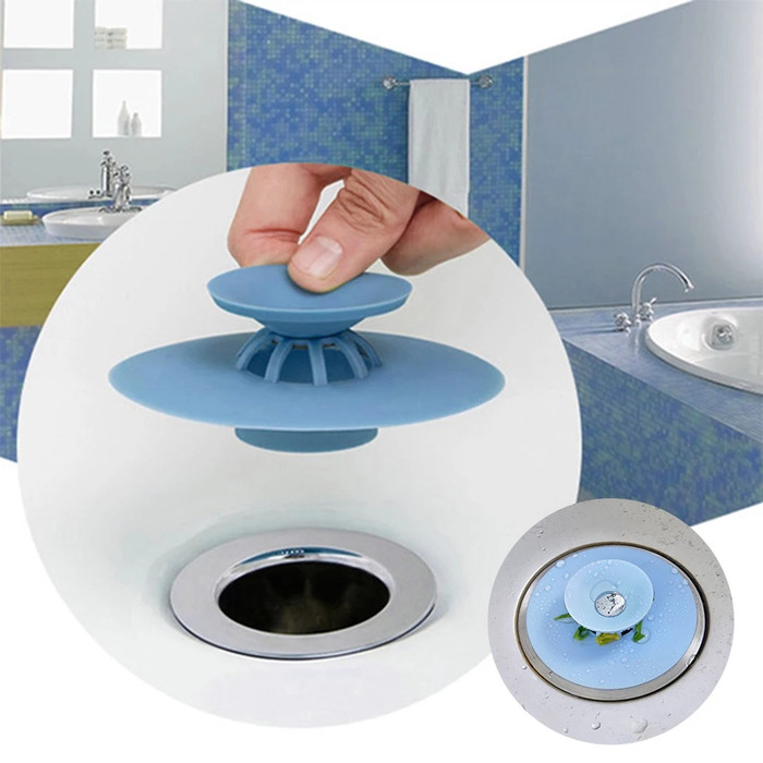 Penutup saluran air silicone/Bathtub drain sink water stopper /Penutup saringan wastafel cuci piring