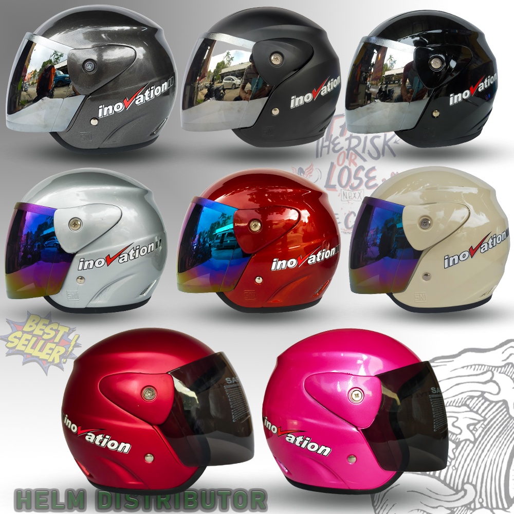 HELM EVOLUTION MURAH HALF FACE MODEL CM EVO UNTUK PRIA DAN WANITA DEWASA COD