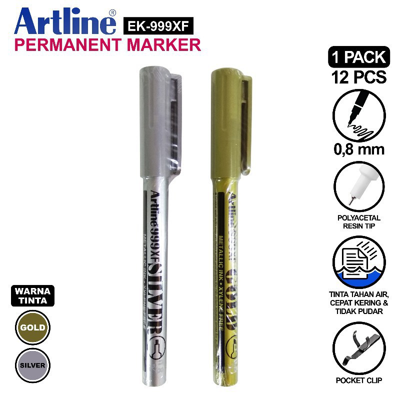 

Spidol Metallic Marker Artline EK-999 XF
