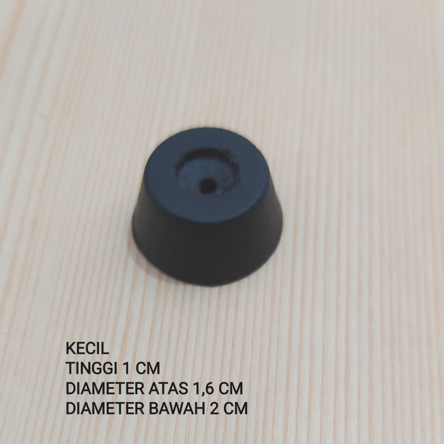 karet Bulat Hitam Small/ Kaki Sofa /Kaki Lemari