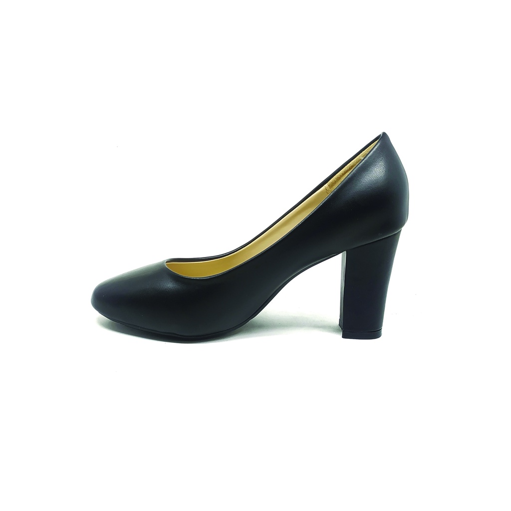 Workswell Sepatu Kerja Wanita High Heels 8cm Kode 584 Hitam Doff