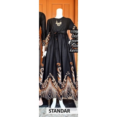 Batik Aira - Batik Couple Gamis Kemeja Rantai Ijo-Gamis 4 standar