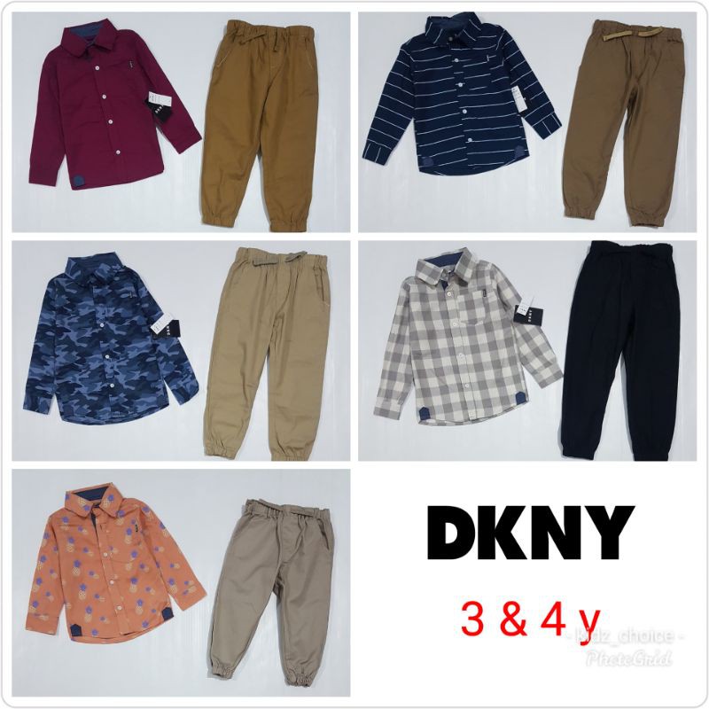DK*Y Setelan Anak Laki Laki 3 - 4 Tahun Fashion Anak Laki Laki Pakaian Anak Laki Laki Kemeja Jogger 