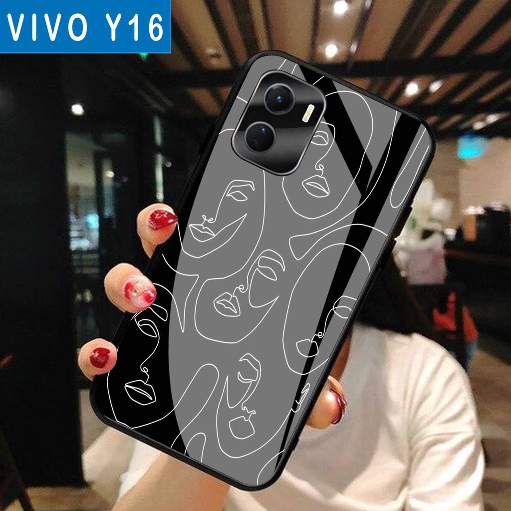 (S115) SoftCase Glass VIVO Y16 - casing Terbaru handphone - VIVO Y16  - pelindung handphone - VIVO Y16