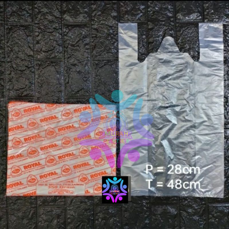 HD Kantong Plastik 28 35 Bening Royal Transparan 350gram