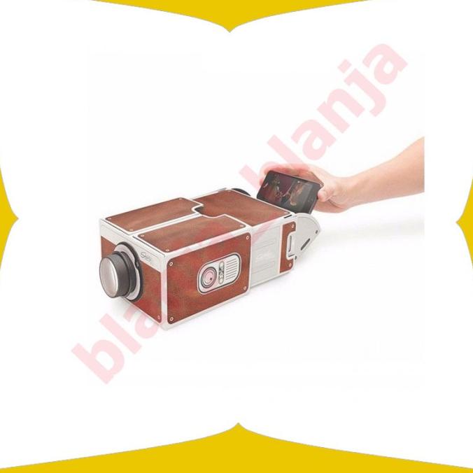 Proyektor Handphone Smartphone Untuk Nonton Film Portabel Cardboard Termurah