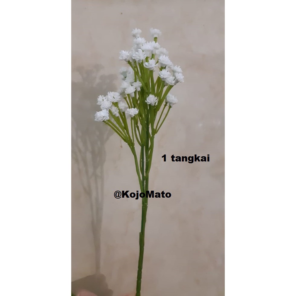 B017 Bunga Babysbreath Gypsophila bunga hias plastik artificial Dekorasi rumah kamar pesta