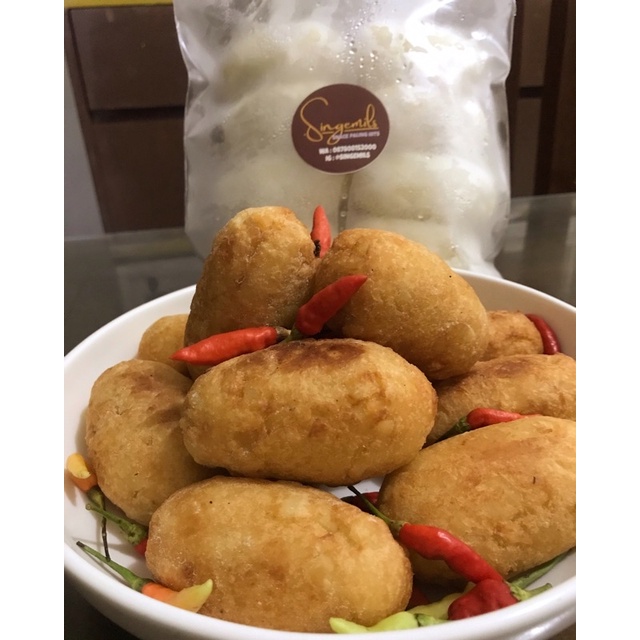 

PREMIUM FROZEN KROKET SINGKONG (isi sayur+ikan)