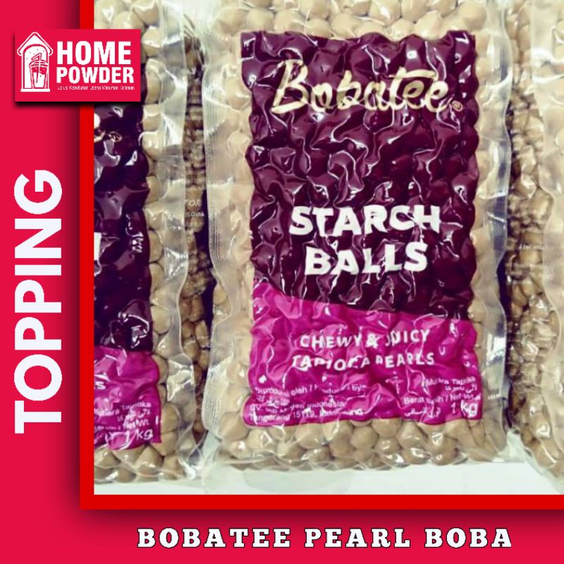 

Promo Boba Bobatee Starch Balls Tapioca Pearl 1Kg