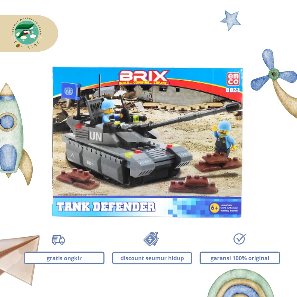 MAINAN BRIX - TANK DEFENDER 8821 EMCO