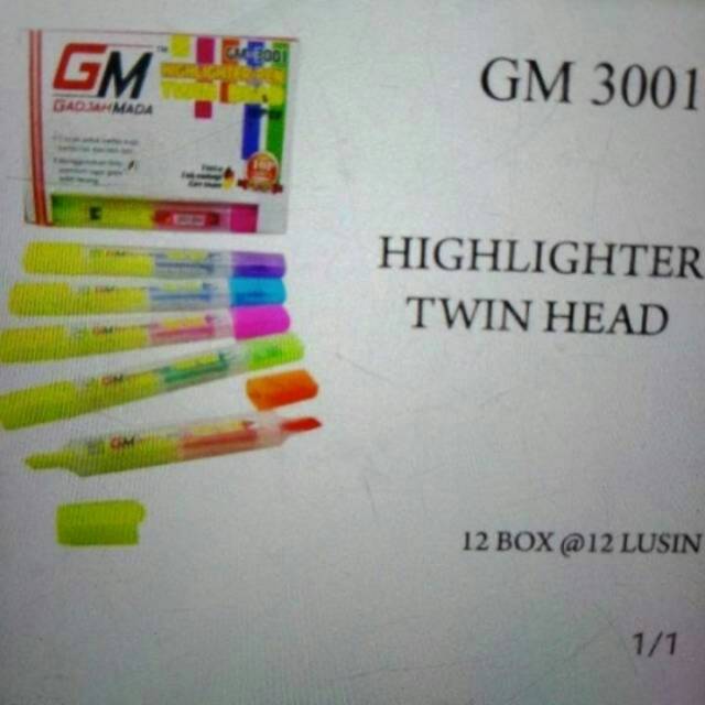 

Stabil HIGHLITER dua sisi 1 pack isi10 pcs