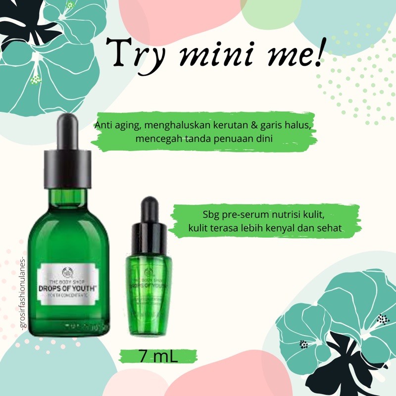 BEST SELLER PAKE BANGET The Body Shop Drop Of Youth Serum 7ml (100k/4 pcs)
