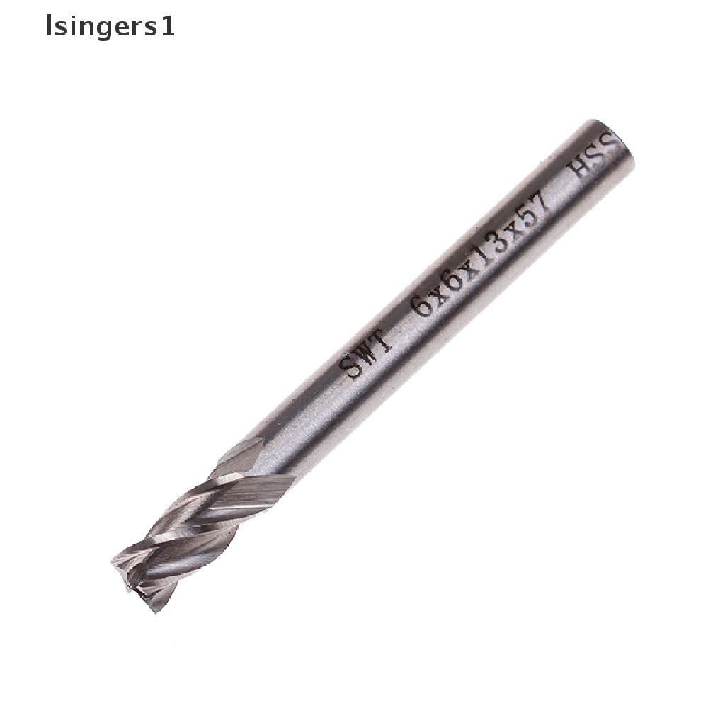(lsingers1) 10pcs Mata Bor Shank Lurus 4 Flue End Mill CNC 1.5-6mm Bahan HSS