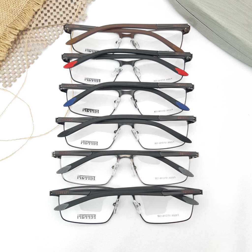 Ramadhan Sala!! Frame FER 8506 Kacamata Photocromic Pria / Wanita Anti Radiasi Premium Free Box dan Lap